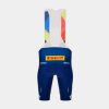 Bekleidung Trek Teambekleidung | Santini Lidl-Trek Replica Race Tragershort Dark Blue/Yellow