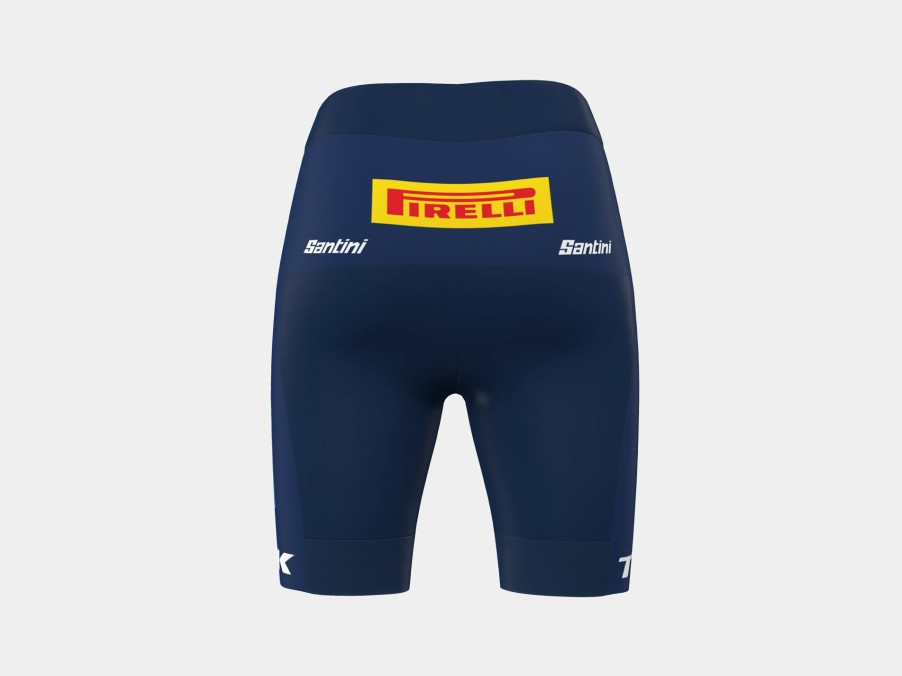 Bekleidung Trek Teambekleidung | Santini Lidl-Trek Women'S Replica Race Short Dark Blue/Yellow