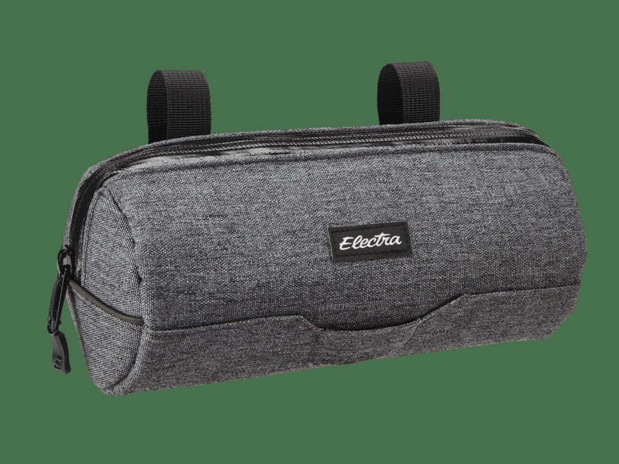 Ausstattung Trek Taschen & Gepäckträgertaschen | Electra Heather Charcoal Zylinderlenkertasche Dark Grey