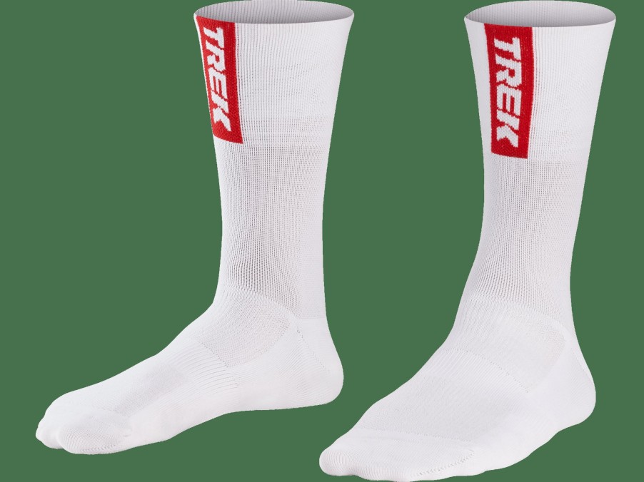 Bekleidung Trek Accessoires | Santini Trek-Segafredo Men'S Team Fahrradsocke White/Red