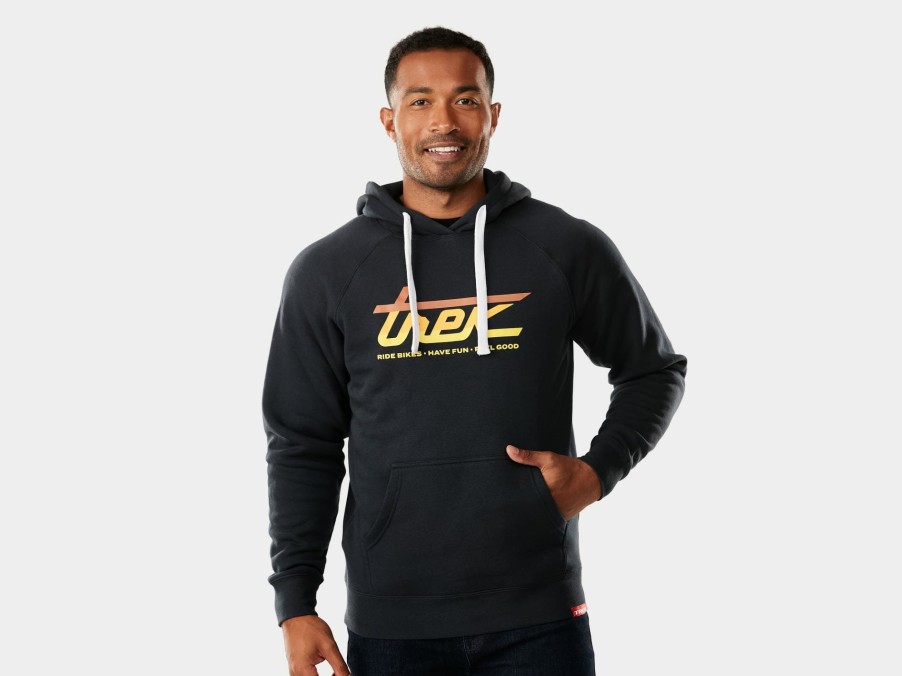 Bekleidung Trek Freizeitbekleidung | Trek Sunset Script Unisex Hoodie Navy