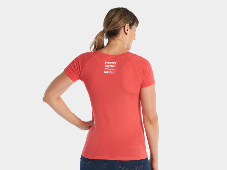 Bekleidung Trek T-Shirts | Santini Trek-Segafredo Women'S Team T-Shirt Radioactive Coral