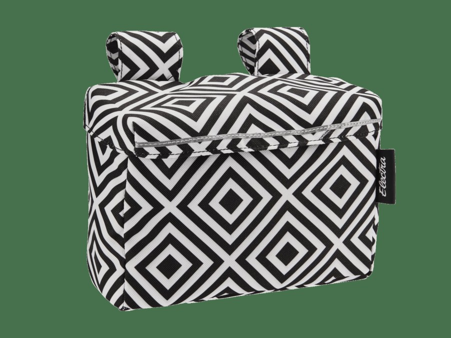 Ausstattung Trek Taschen & Gepäckträgertaschen | Electra Andi Klettverschluss-Lenkertasche Mit Deckel Black/White