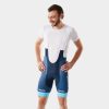 Bekleidung Trek Teambekleidung | Santini Trek Factory Racing Men'S Xc Team Replica Tragershort Dark Blue/Azure