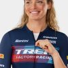 Bekleidung Trek Teambekleidung | Santini Trek Factory Racing Women'S Team Replica Radtrikot Dark Blue