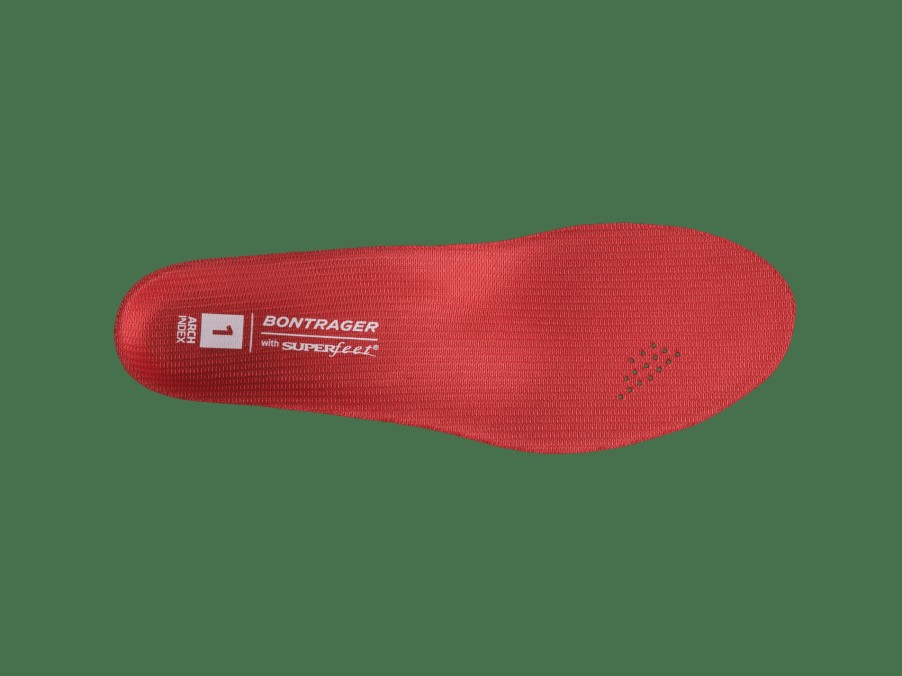 Bekleidung Trek Herrenschuhe | Einlegesohlen Bontrager Inform Biodynamic Low Arch Red