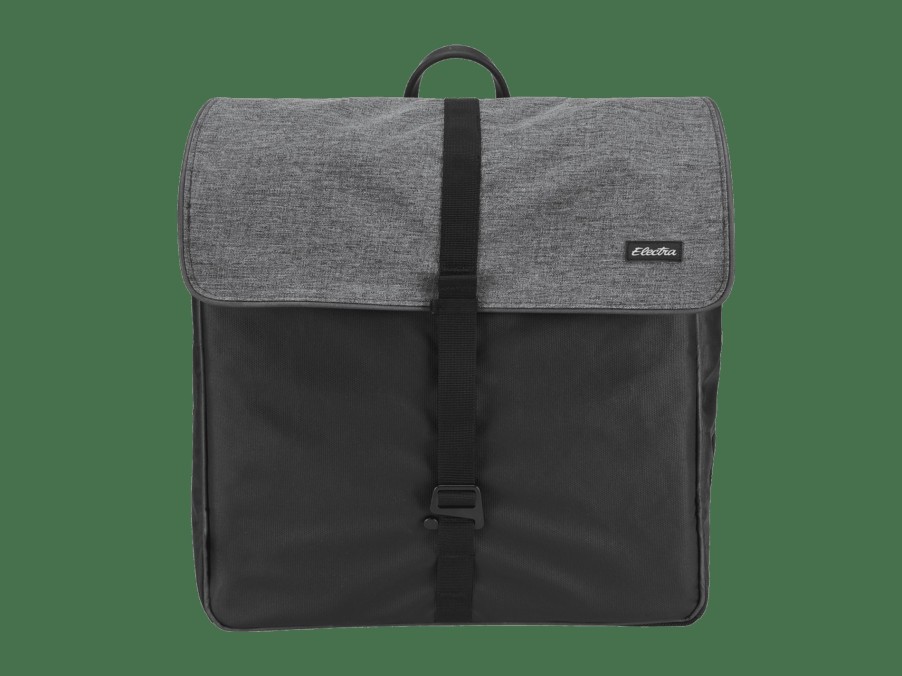 Ausstattung Trek Taschen & Gepäckträgertaschen | Electra Heather Charcoal Pannier Bag Black/Grey