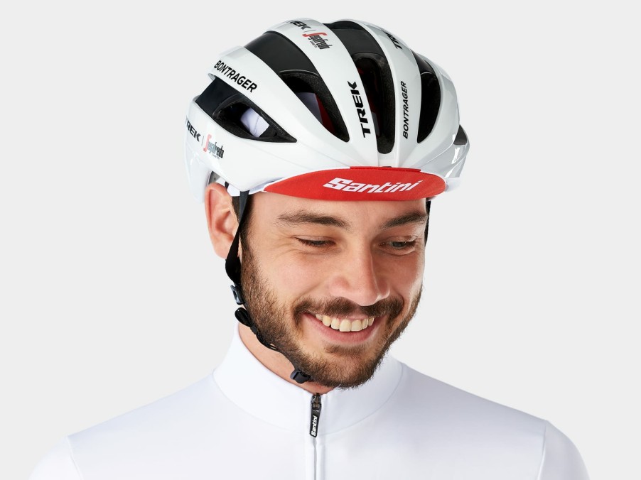 Bekleidung Trek Accessoires | Santini Trek-Segafredo Team Fahrradkappe White/Red