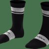 Bekleidung Trek Accessoires | Trek Race Crew Cushioned Merino Wool Cycling Sock