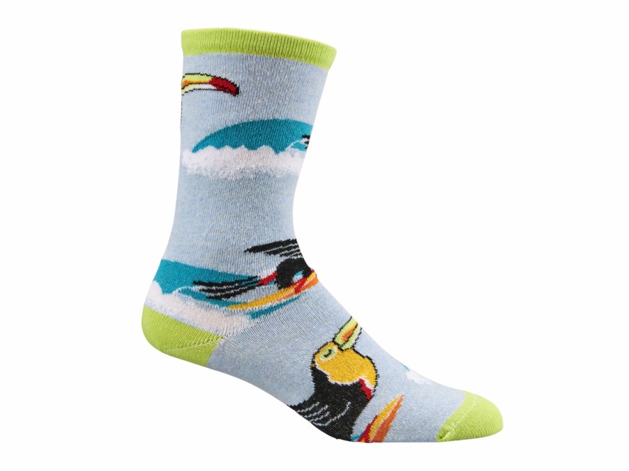 Bekleidung Trek Accessoires | Electra Surfbird Socks Bahama Blue/Lime