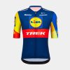 Bekleidung Trek Teambekleidung | Santini Lidl-Trek Replica Race Trikot Dark Blue/Yellow