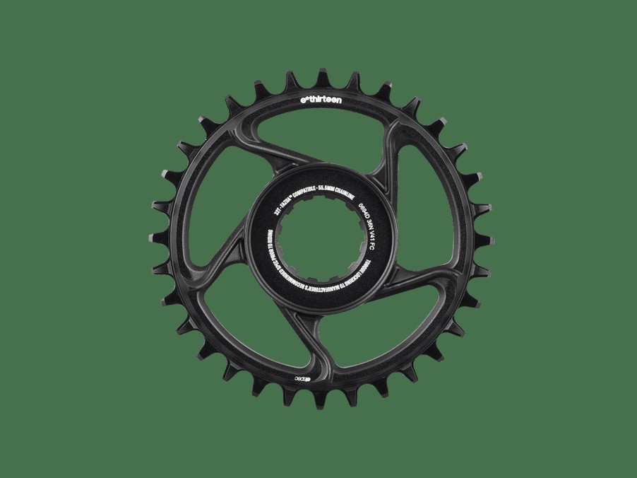 Ausstattung Trek Antrieb | E*Thirteen E*Spec Aluminum Chainring For Trek E-Caliber Black