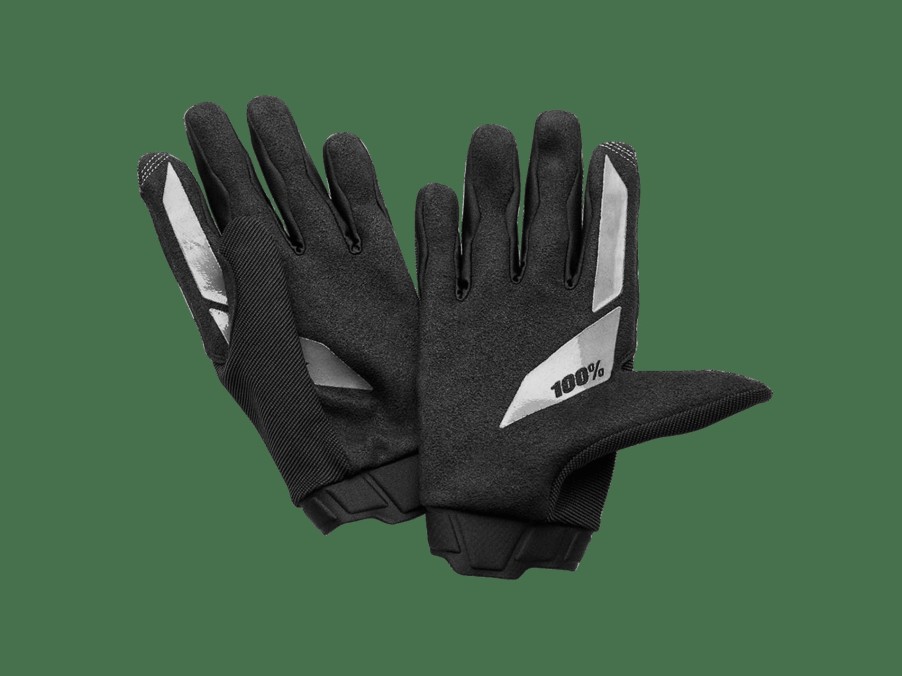 Bekleidung Trek Accessoires | 100% Ridecamp Mountainbike-Handschuh Black/Grey