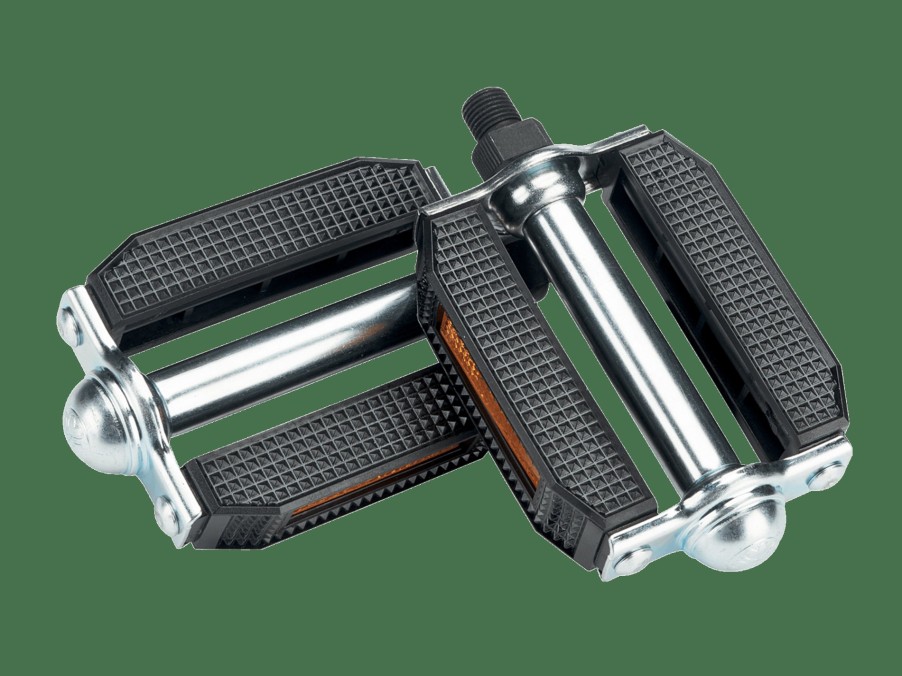 Ausstattung Trek Antrieb | Electra Deluxe Block Pedal Set Chrome/Black